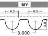 Timing Belt Timing Belt:13568-19046