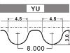 Courroie crantée Timing Belt:B597-12-205