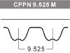 Courroie crantée Timing Belt:GTB 9005