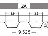 Courroie crantée Timing Belt:7554701